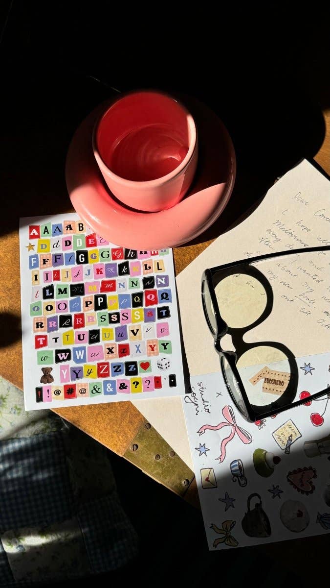 Martina's Tiny Store - Letter Stickers (2 Sheets)