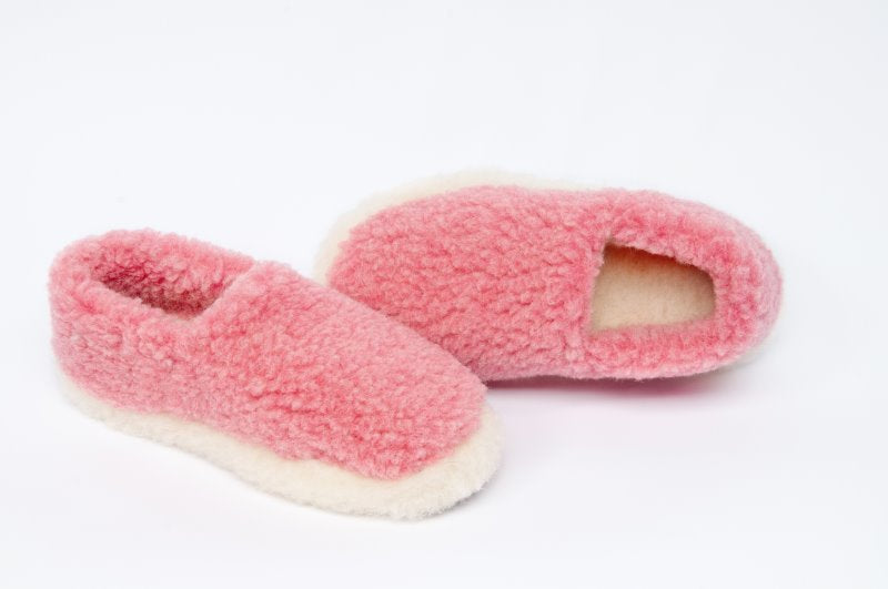 YOKO Full Wool Slippers - Pink