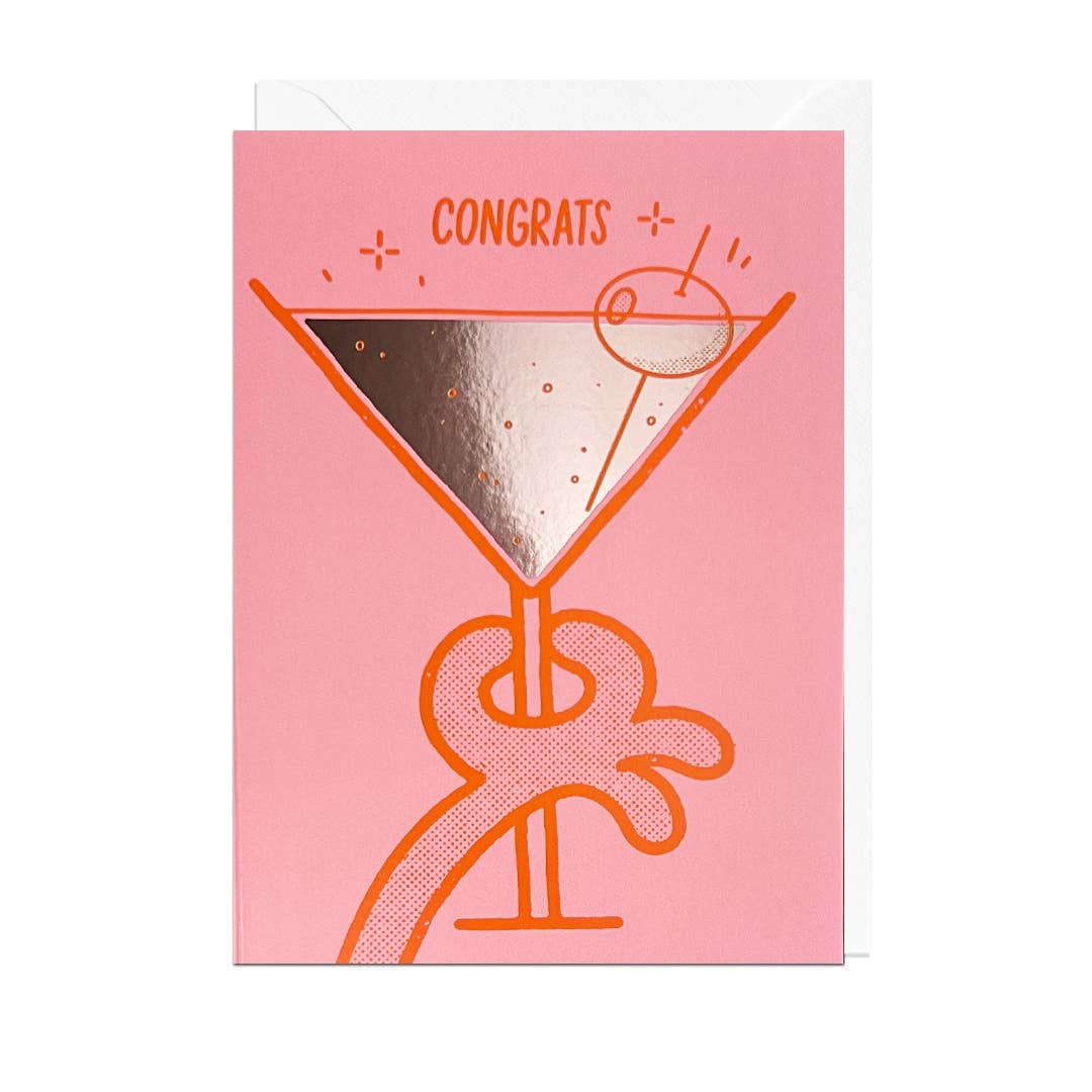 CONGRATS FOIL Card: 11.4 x 16.2cm