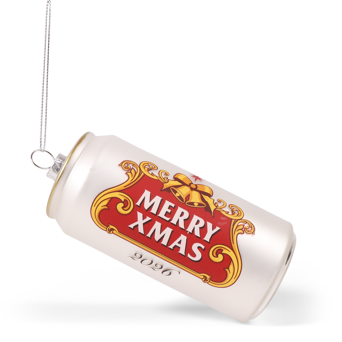 Beer Can Glass Decoration, 11 cm