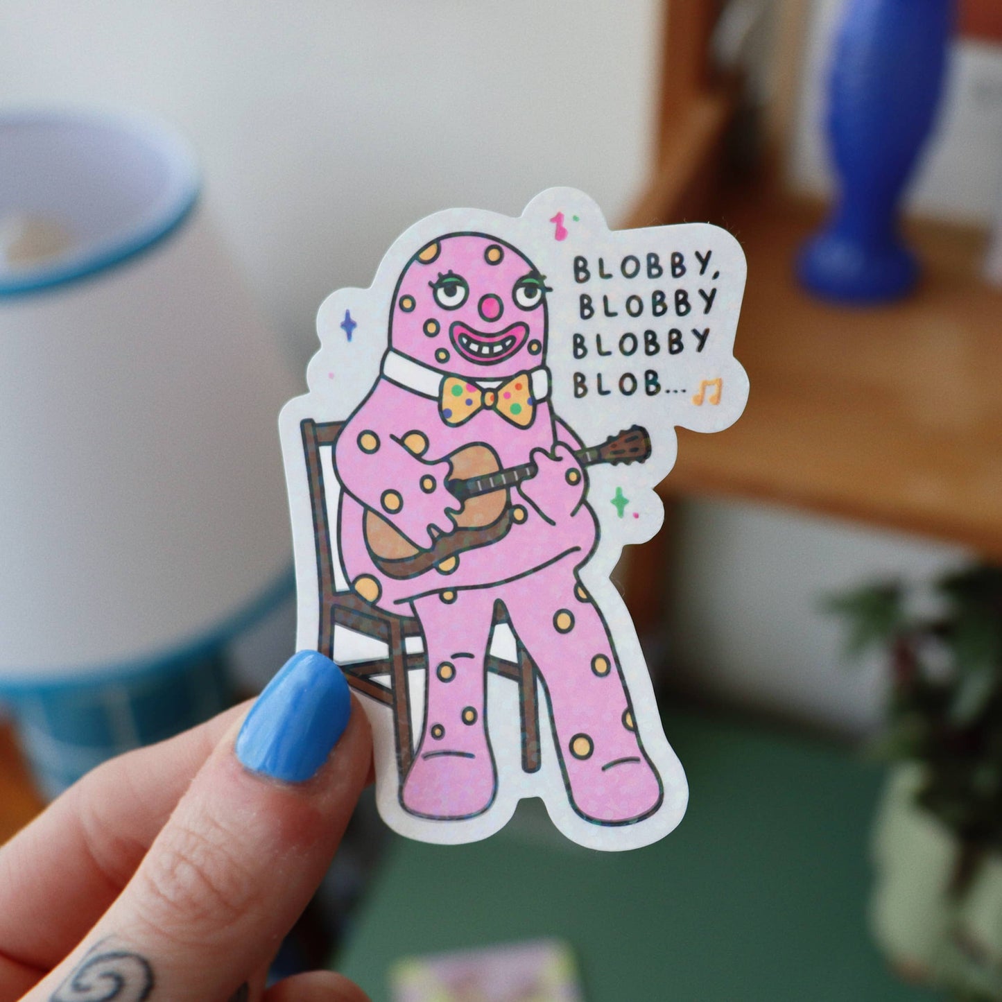 Blobby Blob Vinyl Sticker | Glossy Laptop Sticker