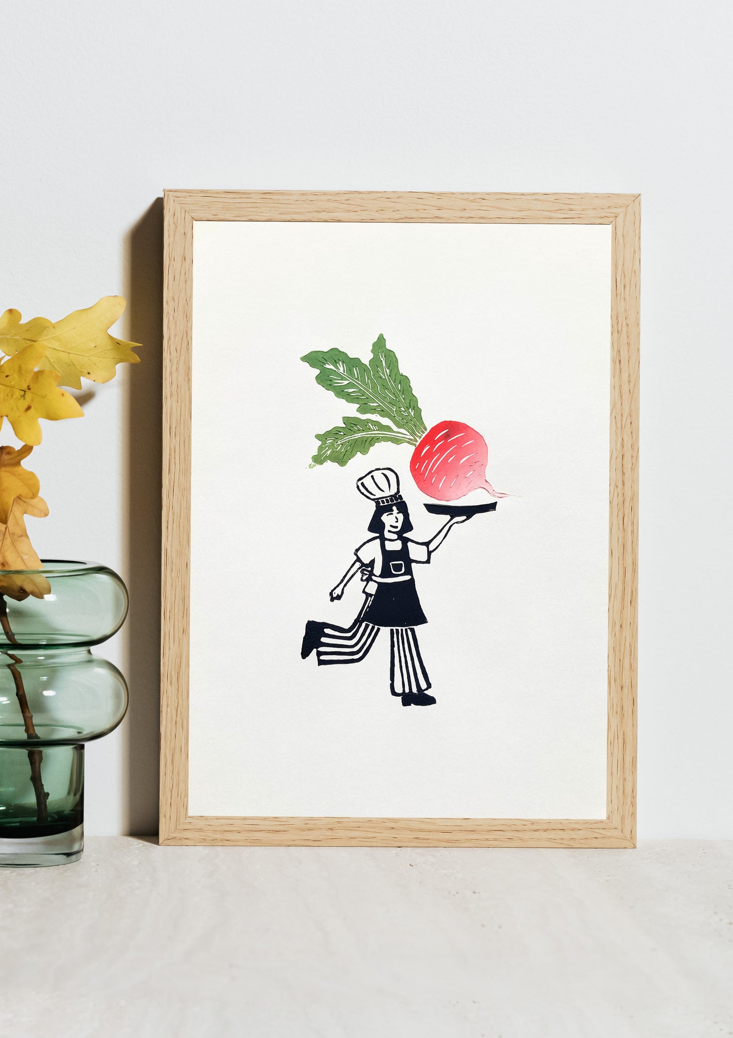 Little Chef with Big Radish print by Fiona