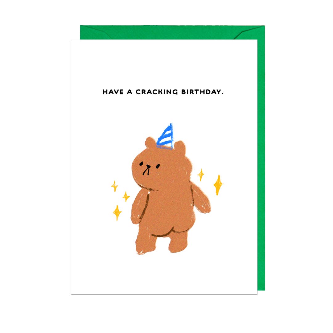 CRACKING BIRTHDAY Card: 11.4 x 16.2cm