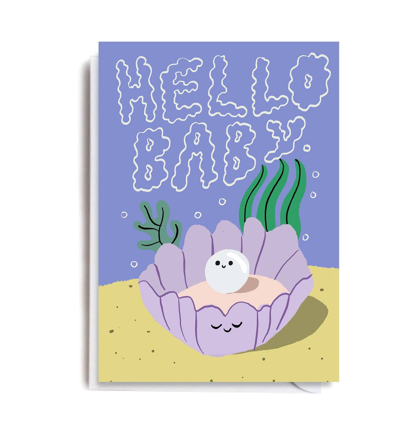 HELLO BABY PEARL Card: 11.4 x 16.2cm