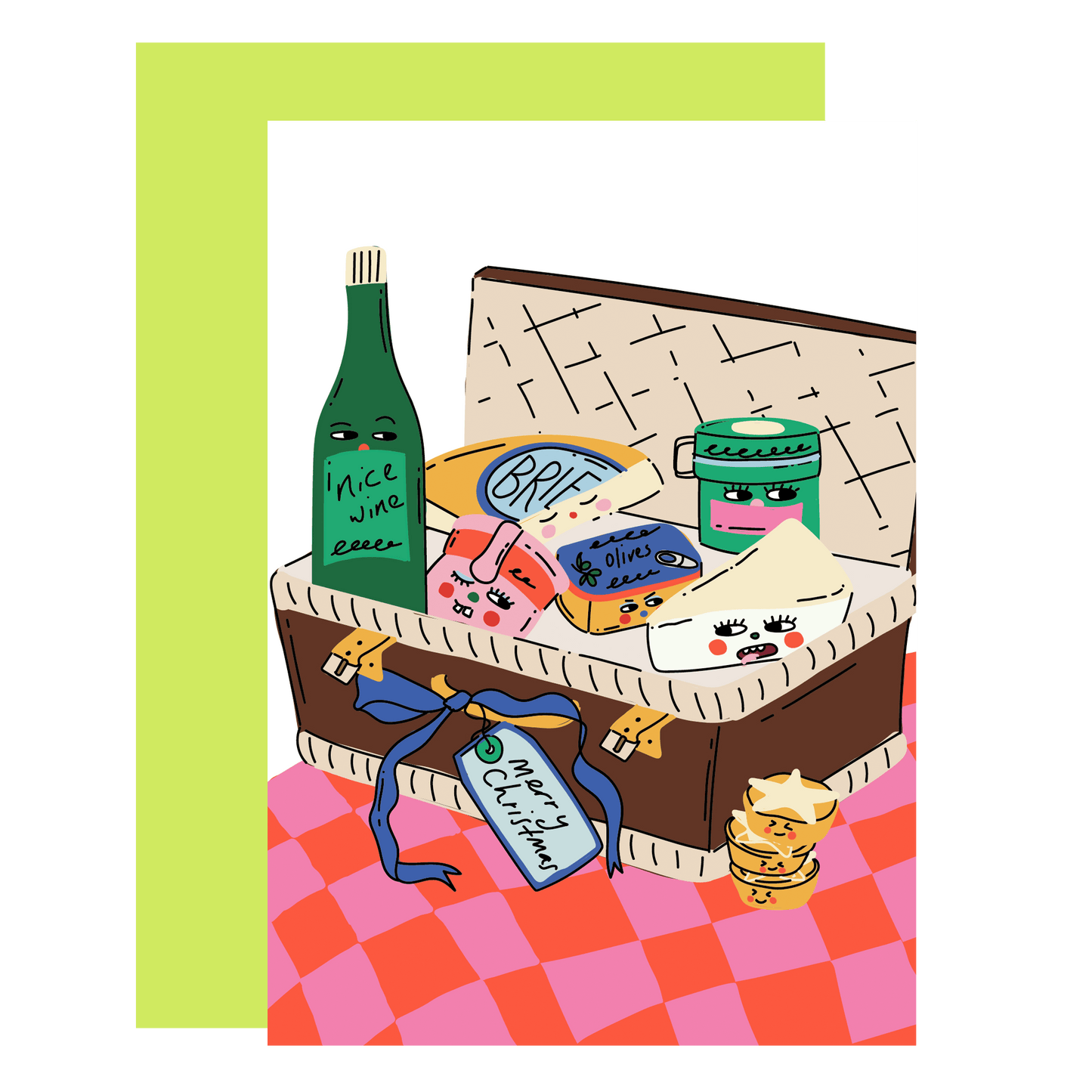 Christmas card 2025 - ‘Christmas hamper' xmas card