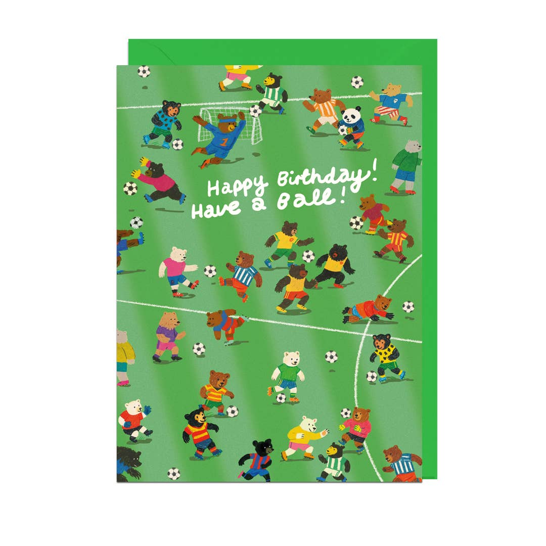 HAPPY BIRTHDAY! HAVE A BALL, GREEN ENVELOPE Card