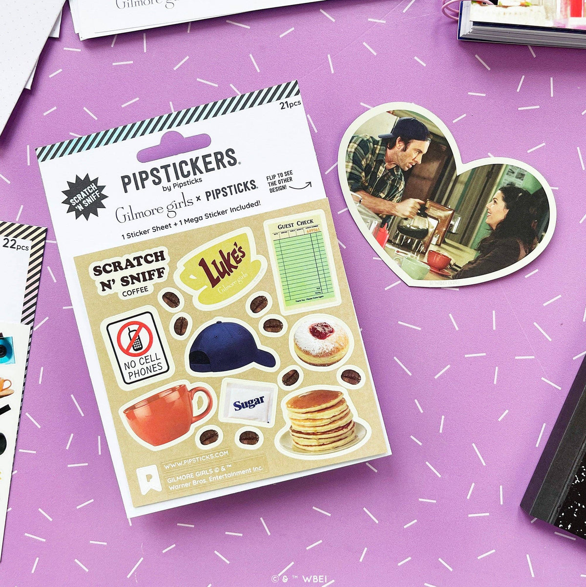 Pipsticks Gilmore Girls Coffee at Luke's Scratch N' Sniff Sticker Sheet