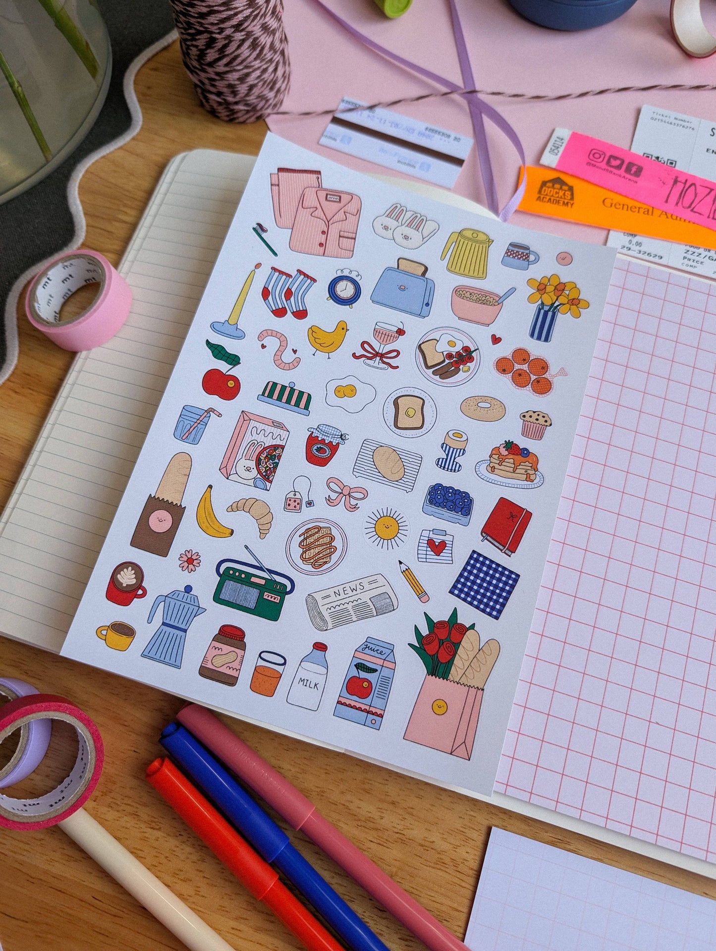 Breakfast Sticker Sheet