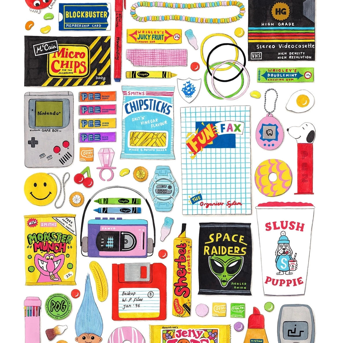 90s Baby Retro Puzzle - 1,000 Piece Premium Puzzle Jigsaw