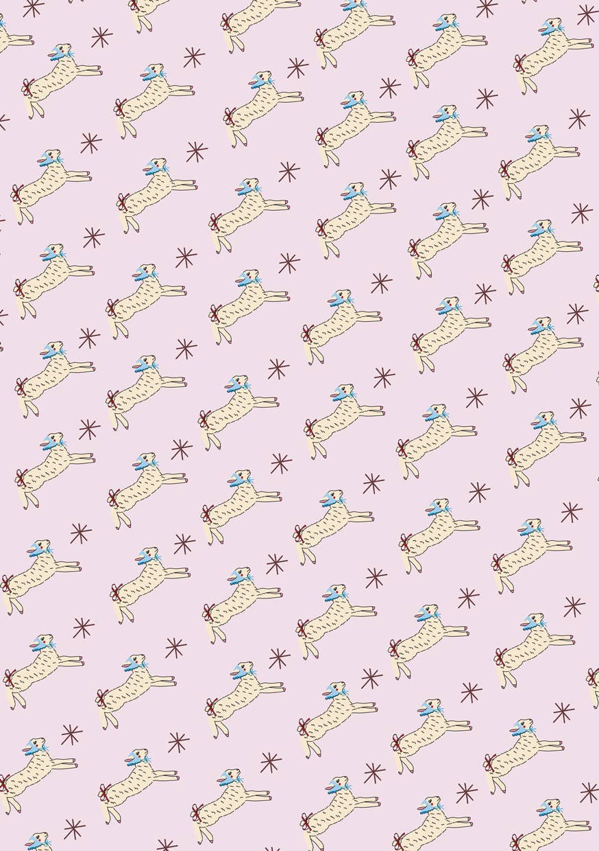 Gift Wrap- Stars and Sheep