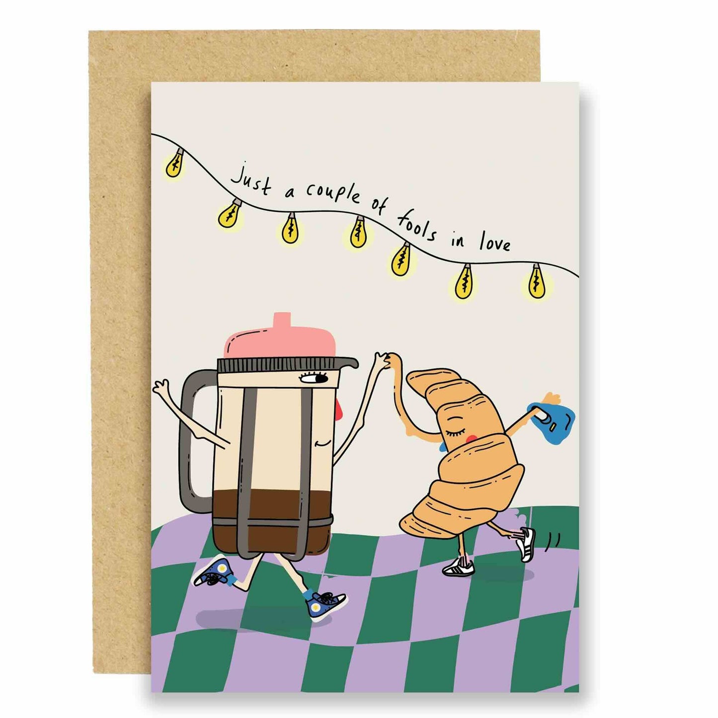 Couple of fools in love - love and anniversary card