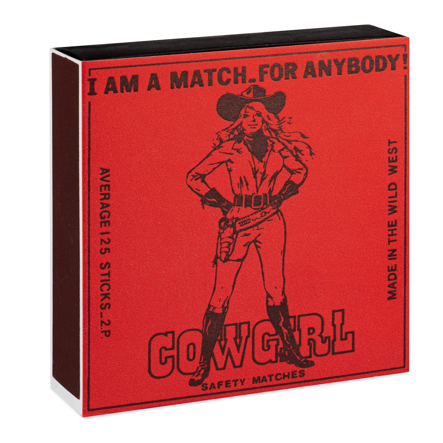 Cowgirl | Square Matchboxes