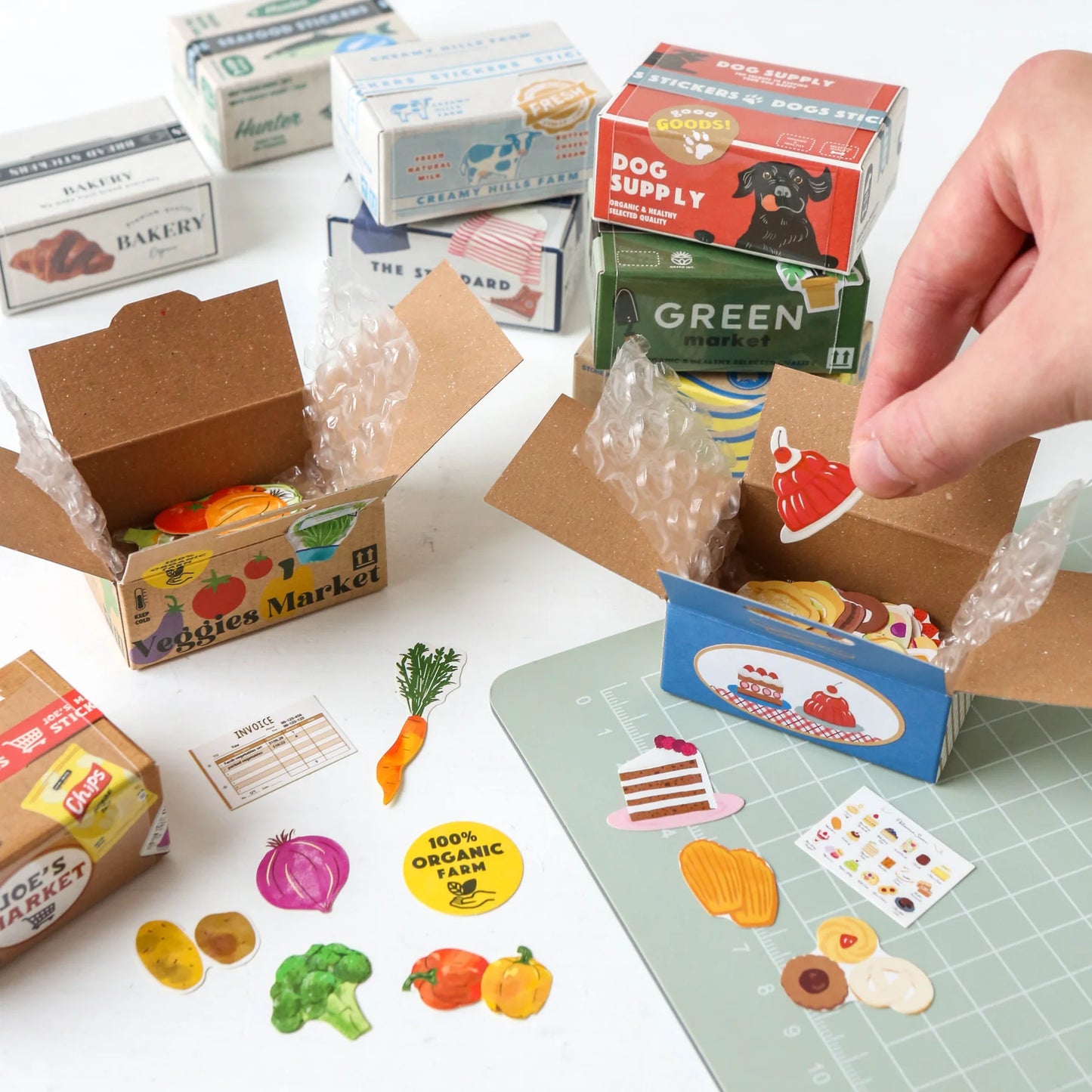 HACO Banana Box of Flake Japanese Stickers