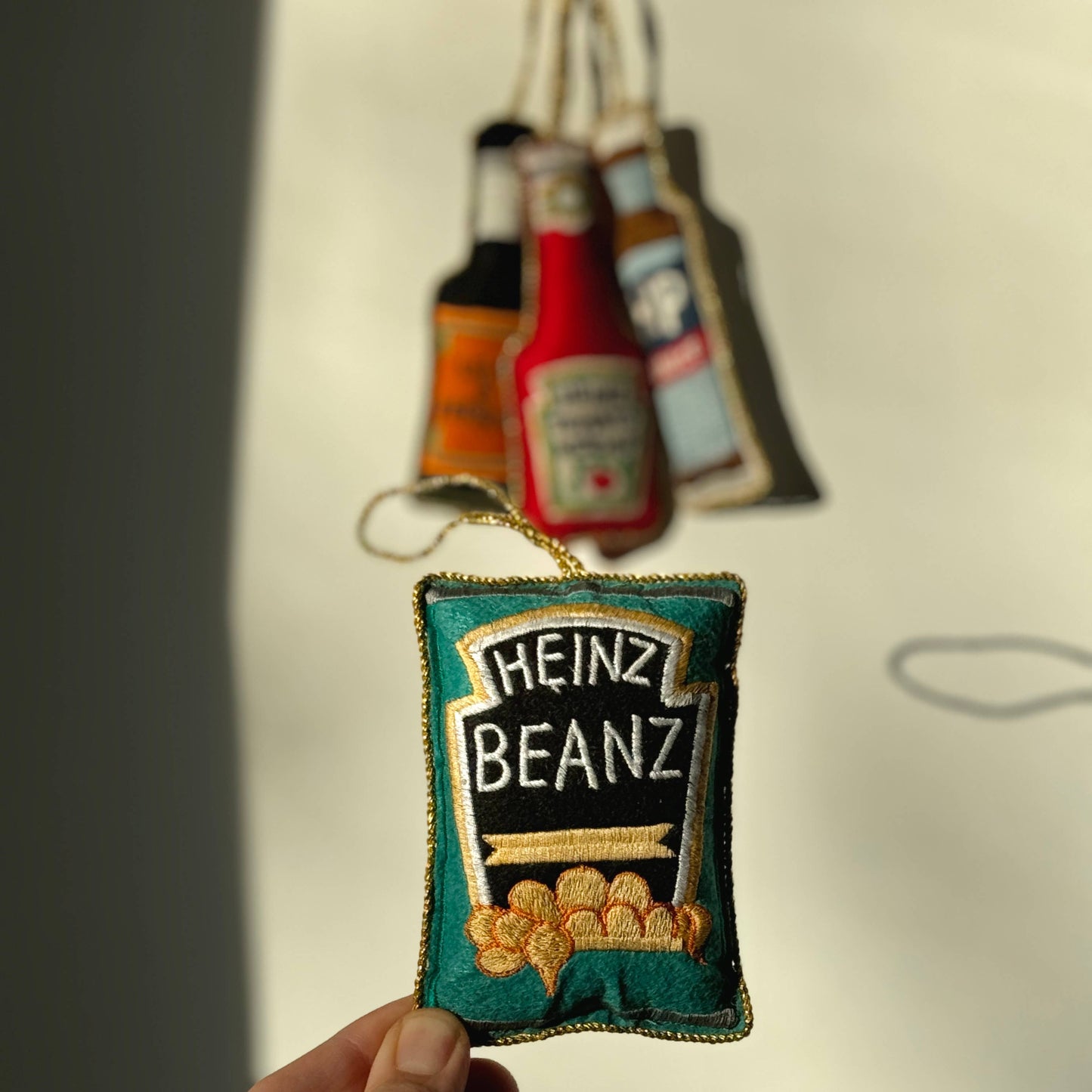 Heinz Tomato Ketchup Embroidered Decoration, 10cm