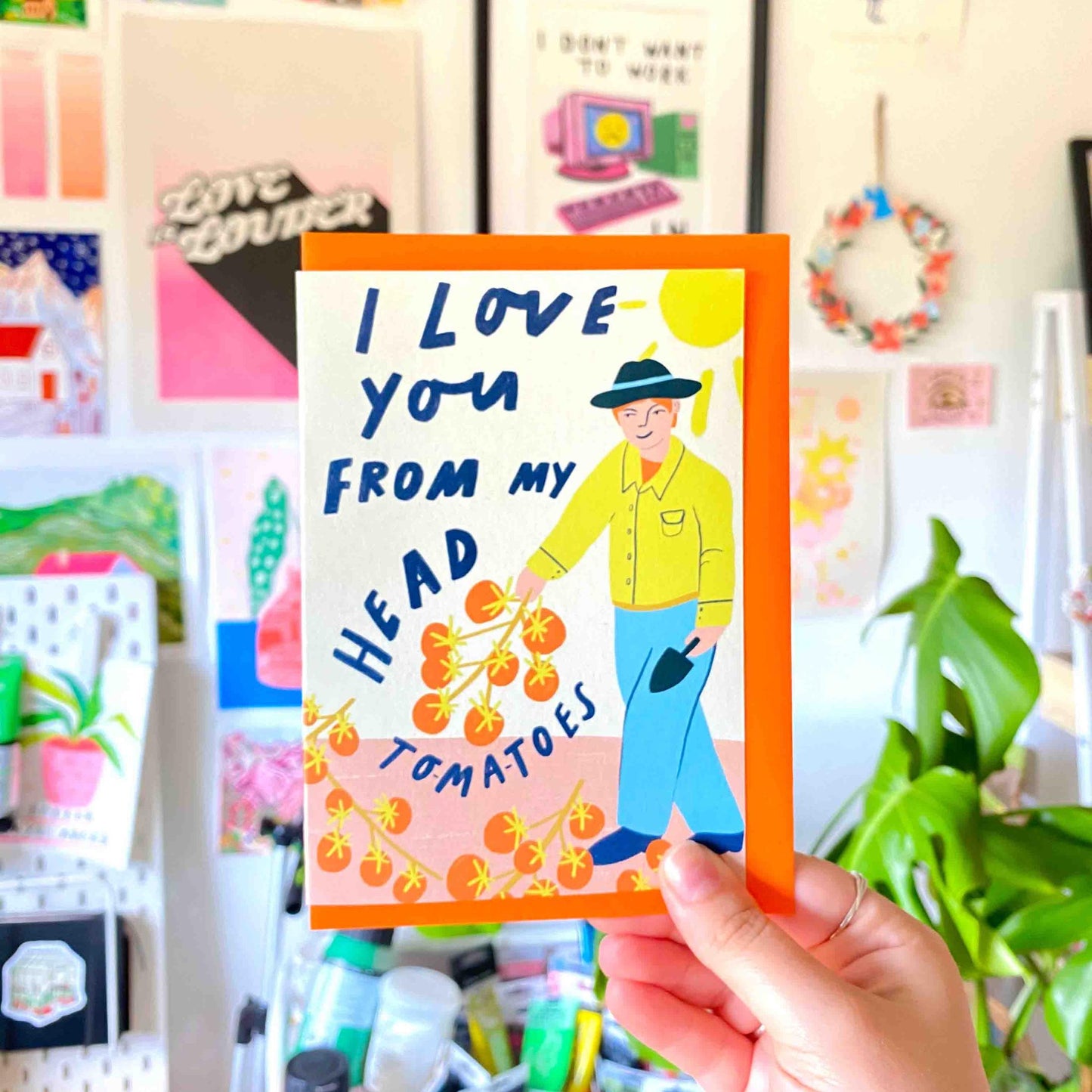 I love you from my head-to-ma-toes card