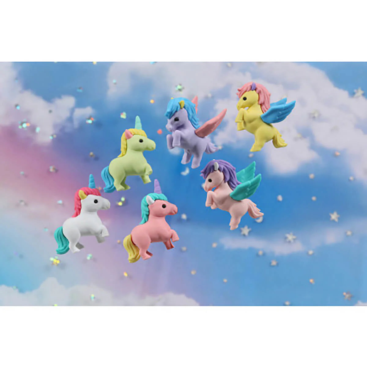 Iwako Unicorn & Pegasus Assorted Erasers