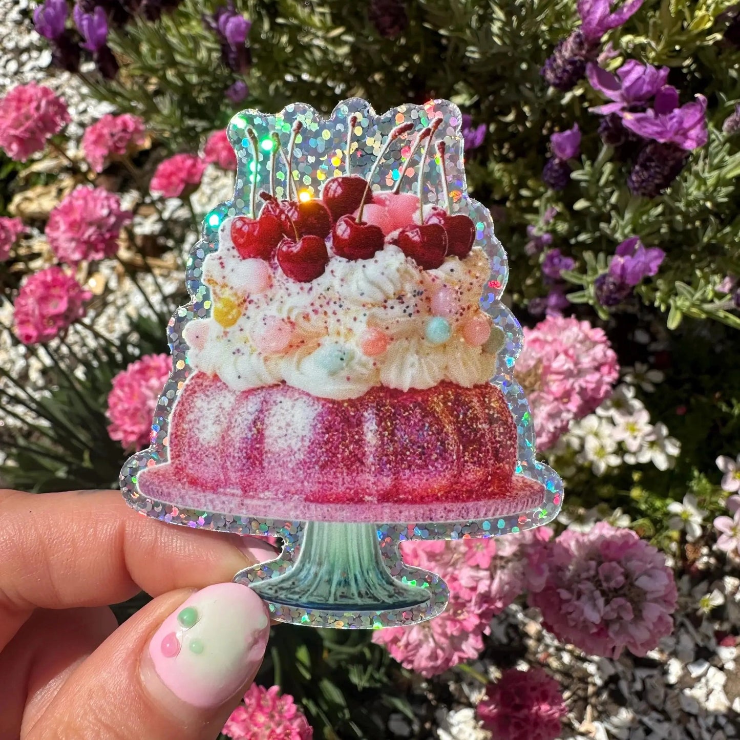 Jelly Vinyl Glitter Sticker