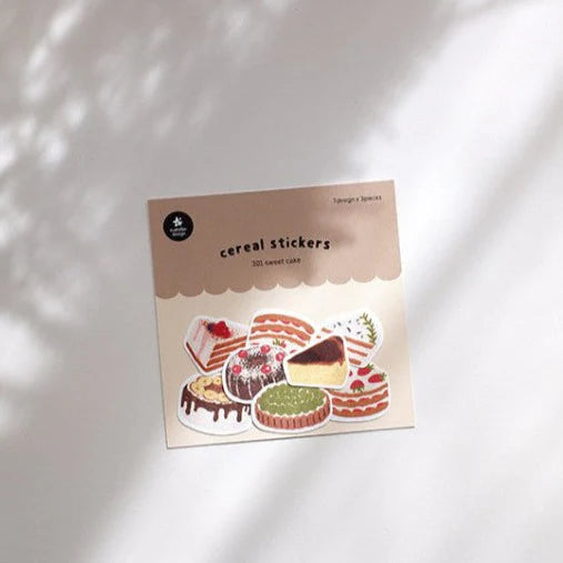 Suatelier Cereal Sticker Pack- sweet cake