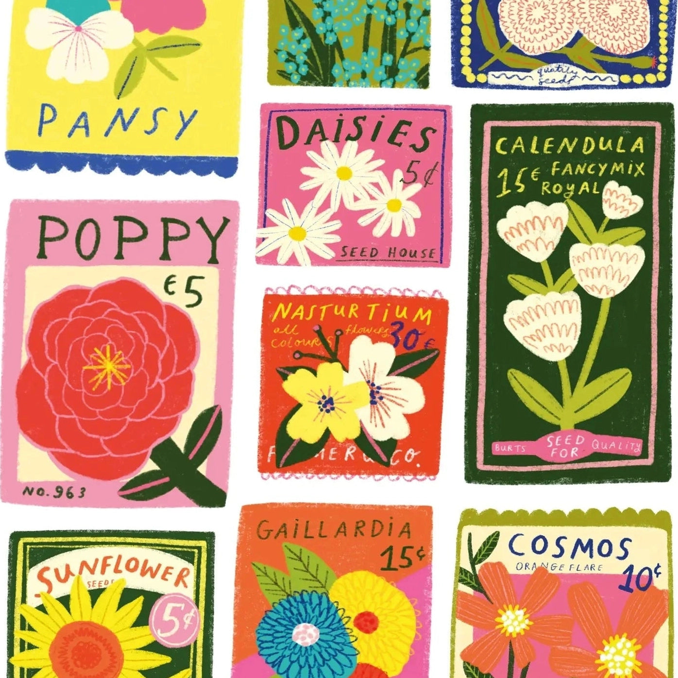 Seeds - Flower Packets - 1,000 Piece Premium Puzzle Jigsaw