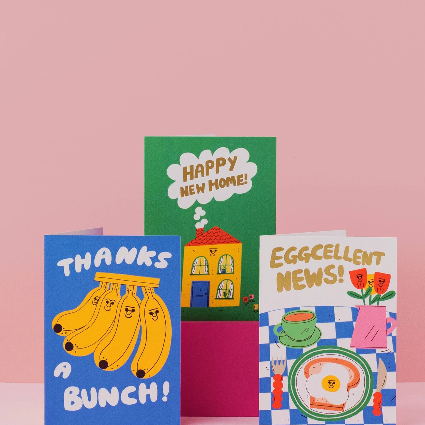 Thanks a Bunch - Bananas - Cute - Fun - Thank you card