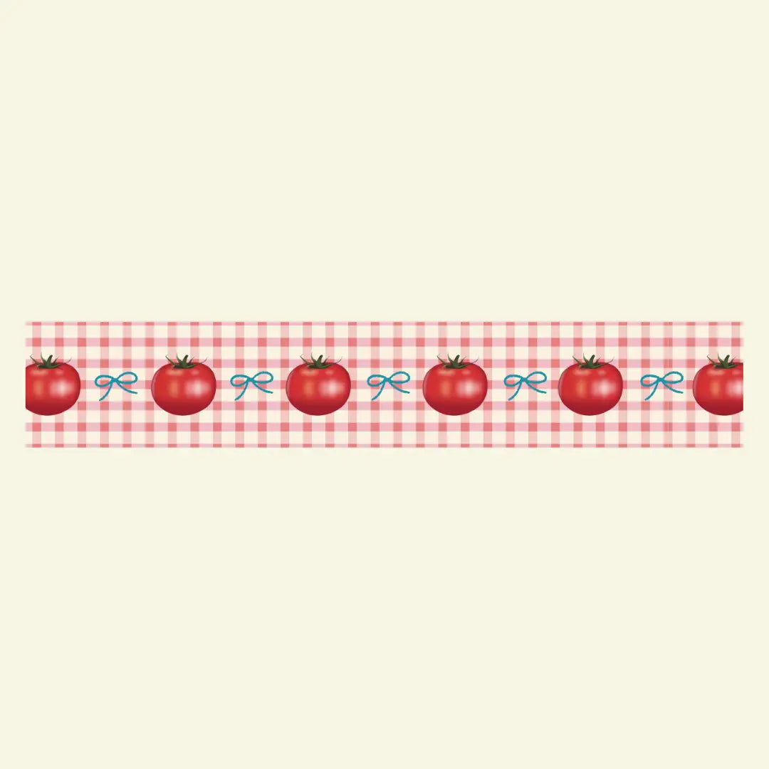 Tomato Gingham Washi Tape