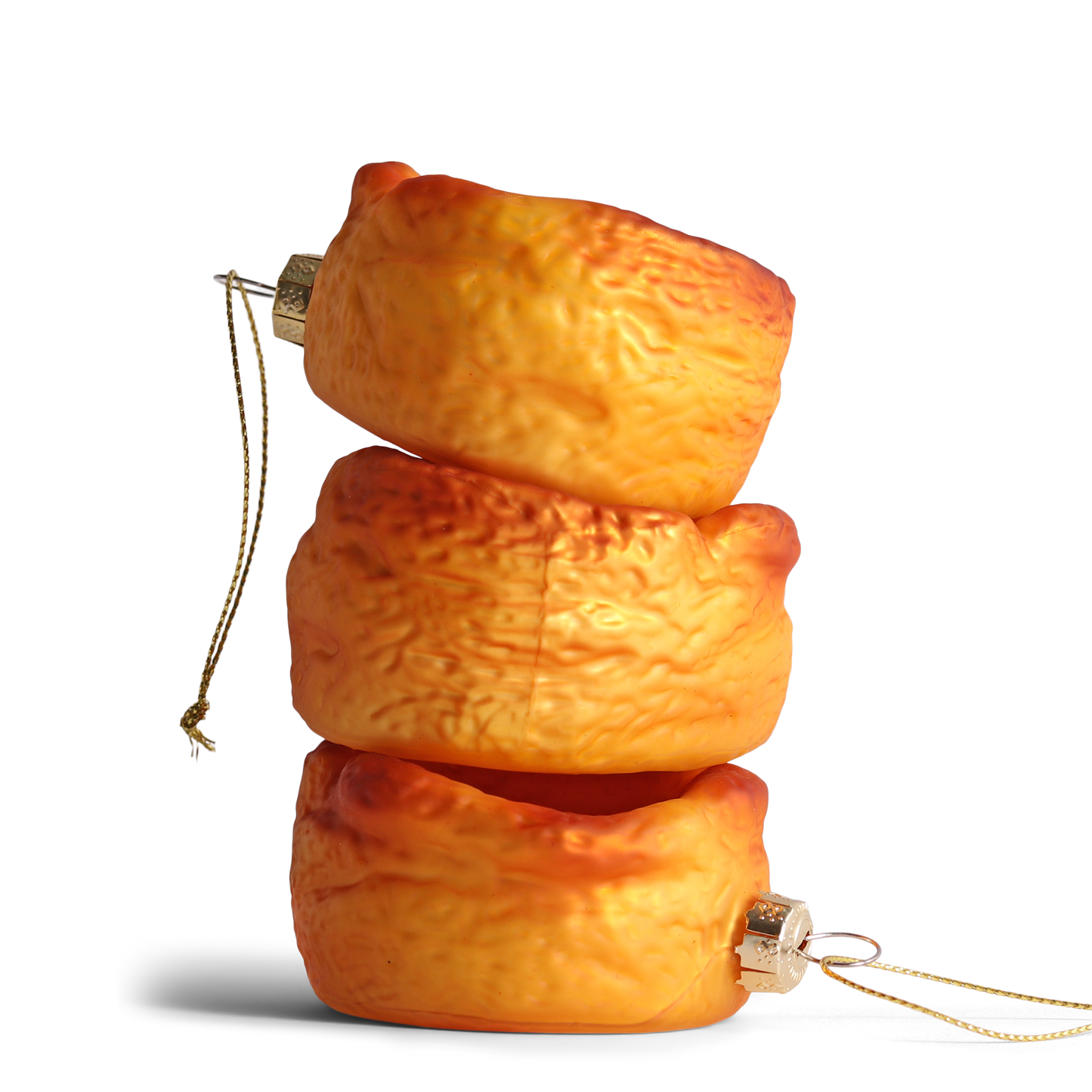 Yorkshire Pudding Glass Decoration, 6cm