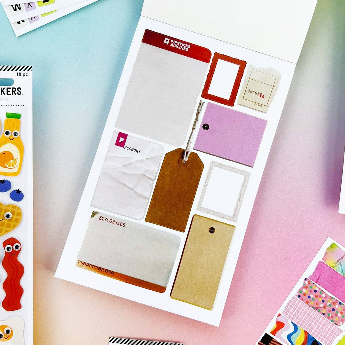 Pipsticks Mix & Match Junk Journal Sticker Book