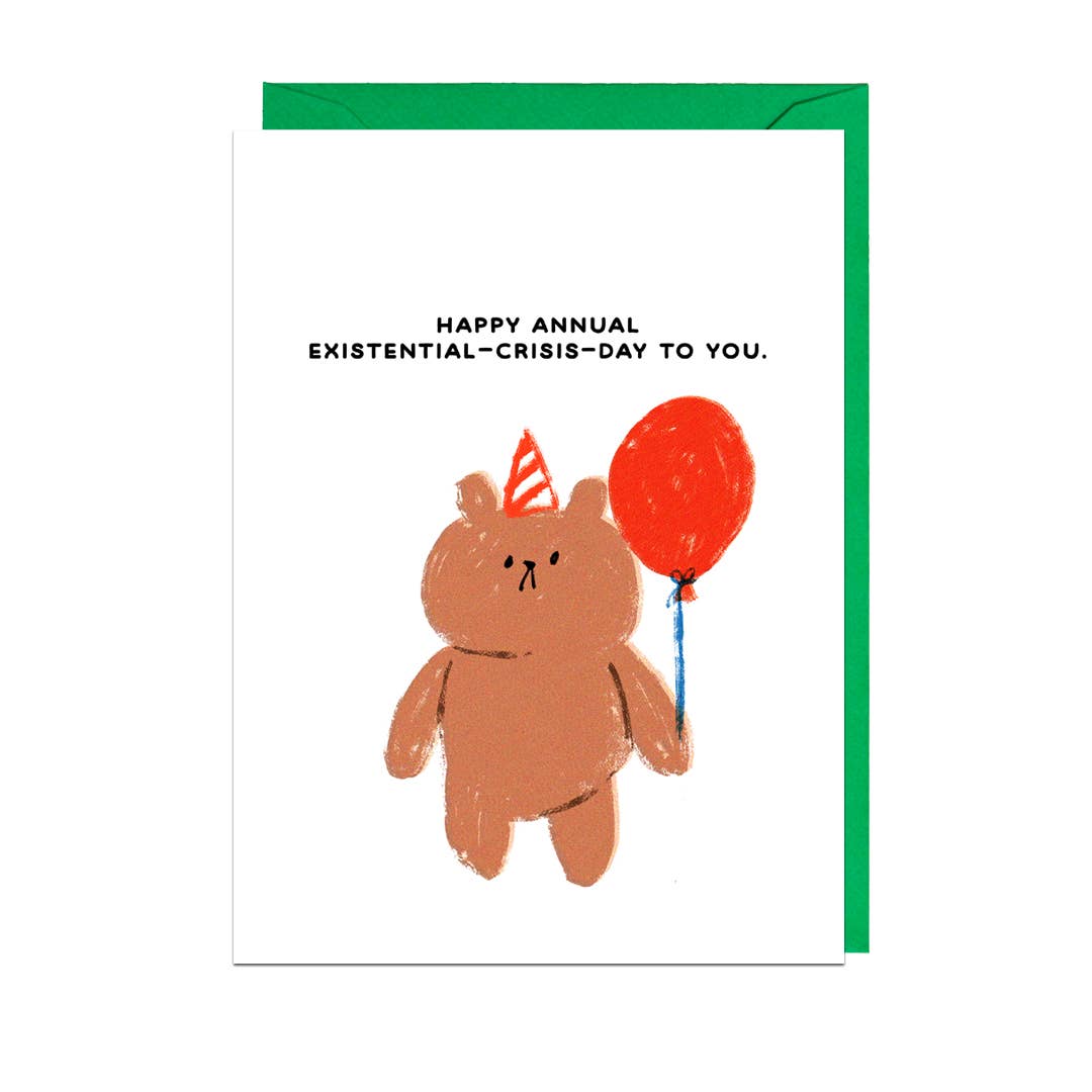 HAPPY EXISTENTIAL CRISIS Card: 11.4 x 16.2cm