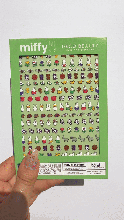 Nail Art Stickers - MIFFY AT THE FARM