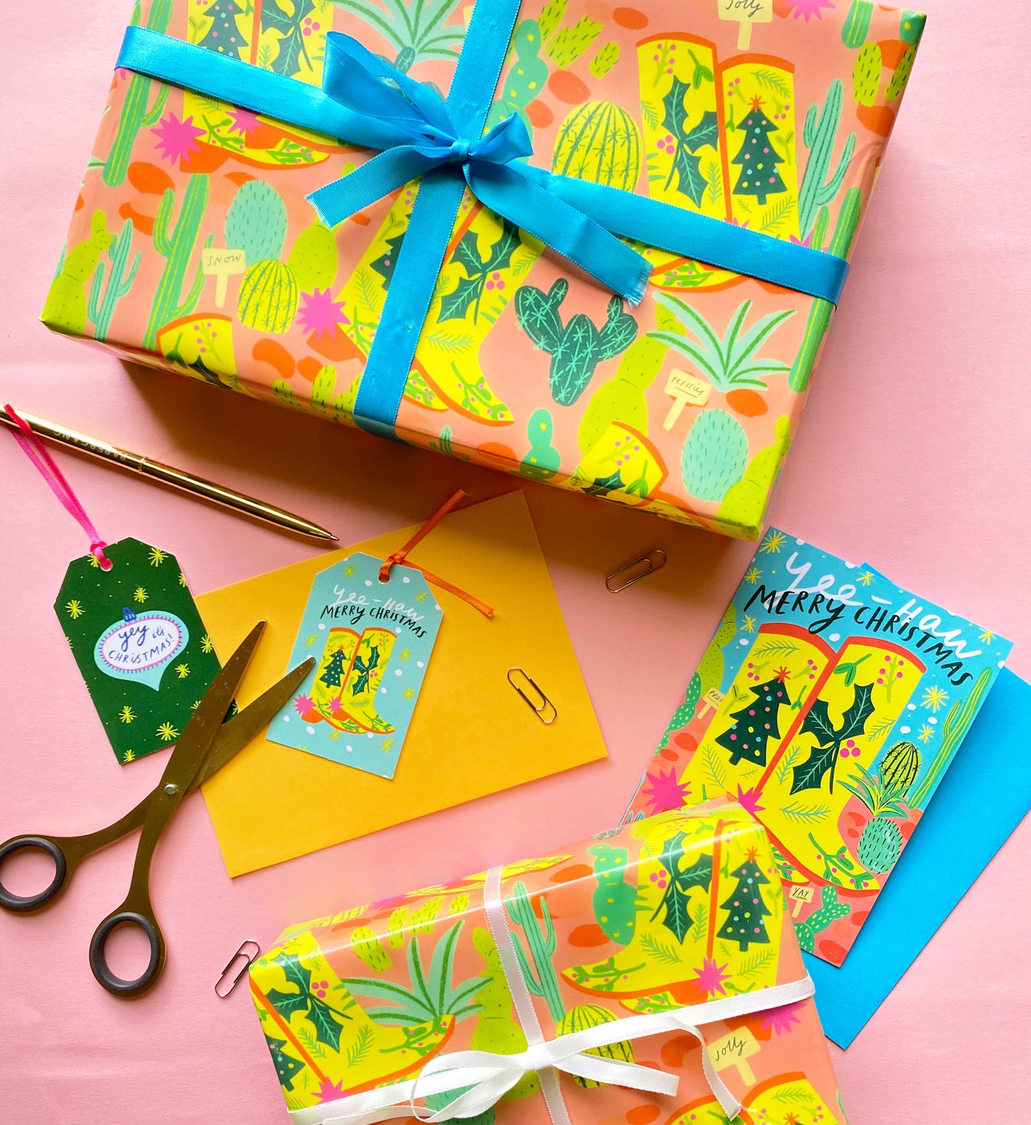 Yee-Haw Merry Christmas Greetings Card | Xmas Festive Merry