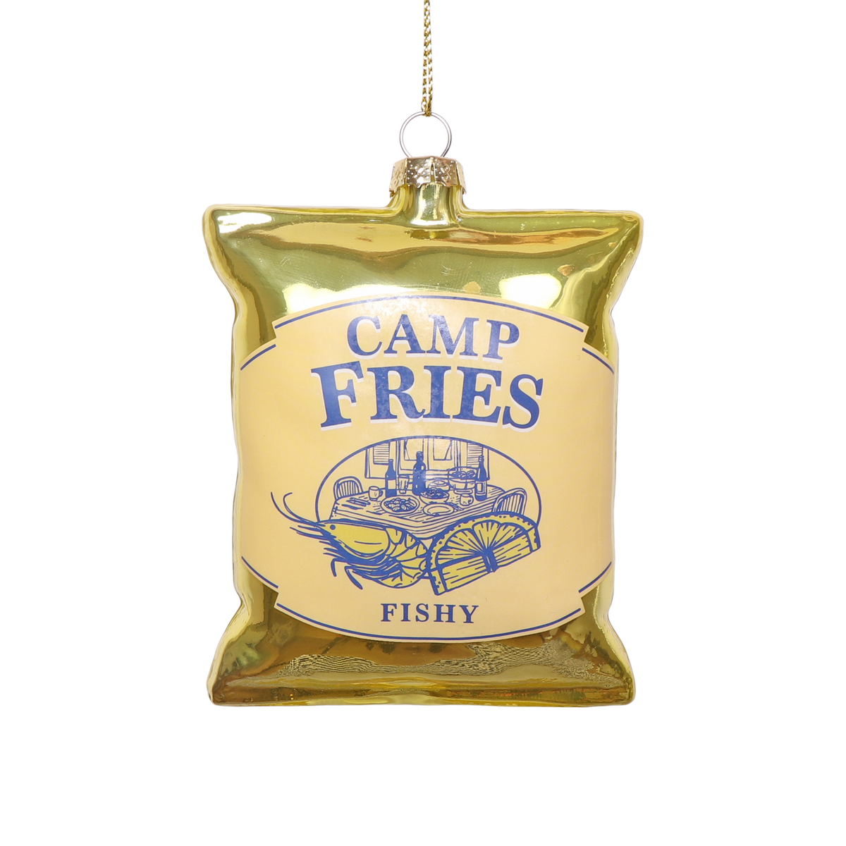 Camp Fries Glass Decoration