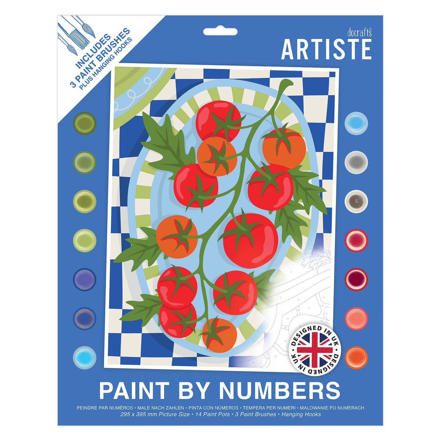 Large Paint by Numbers, Tomatoes, 395x295mm