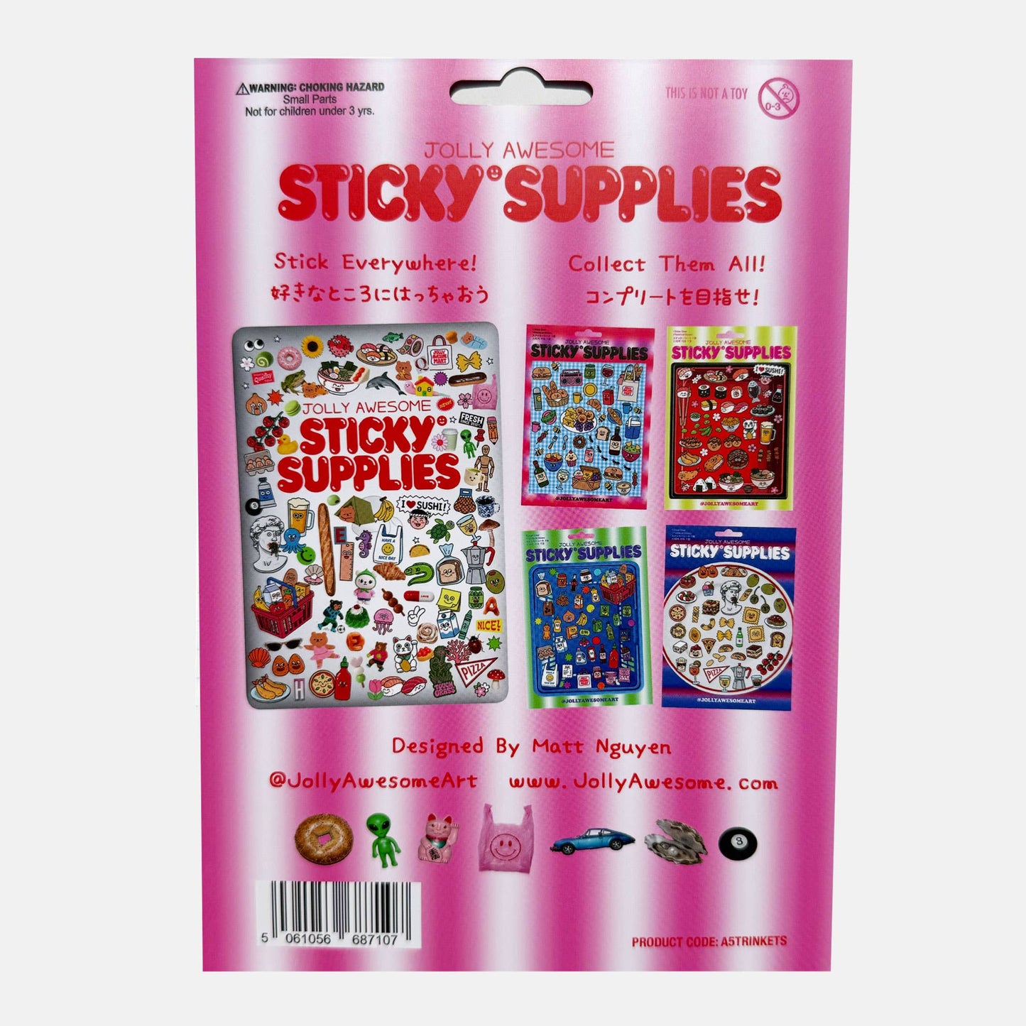 TRINKETS A5 HOLOGRAPHIC STICKER SHEET