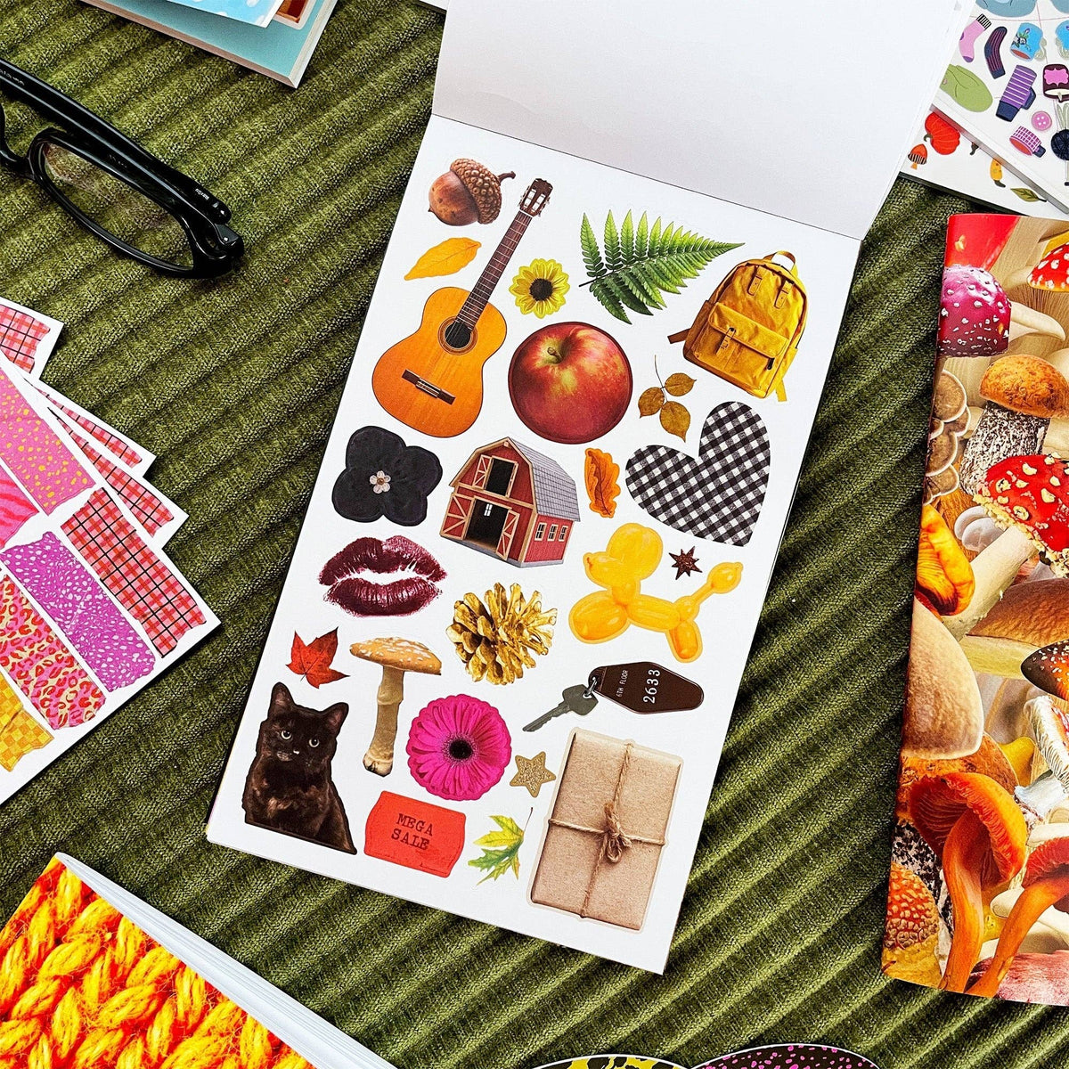 Pipsticks Fall Junk Journal Sticker Book
