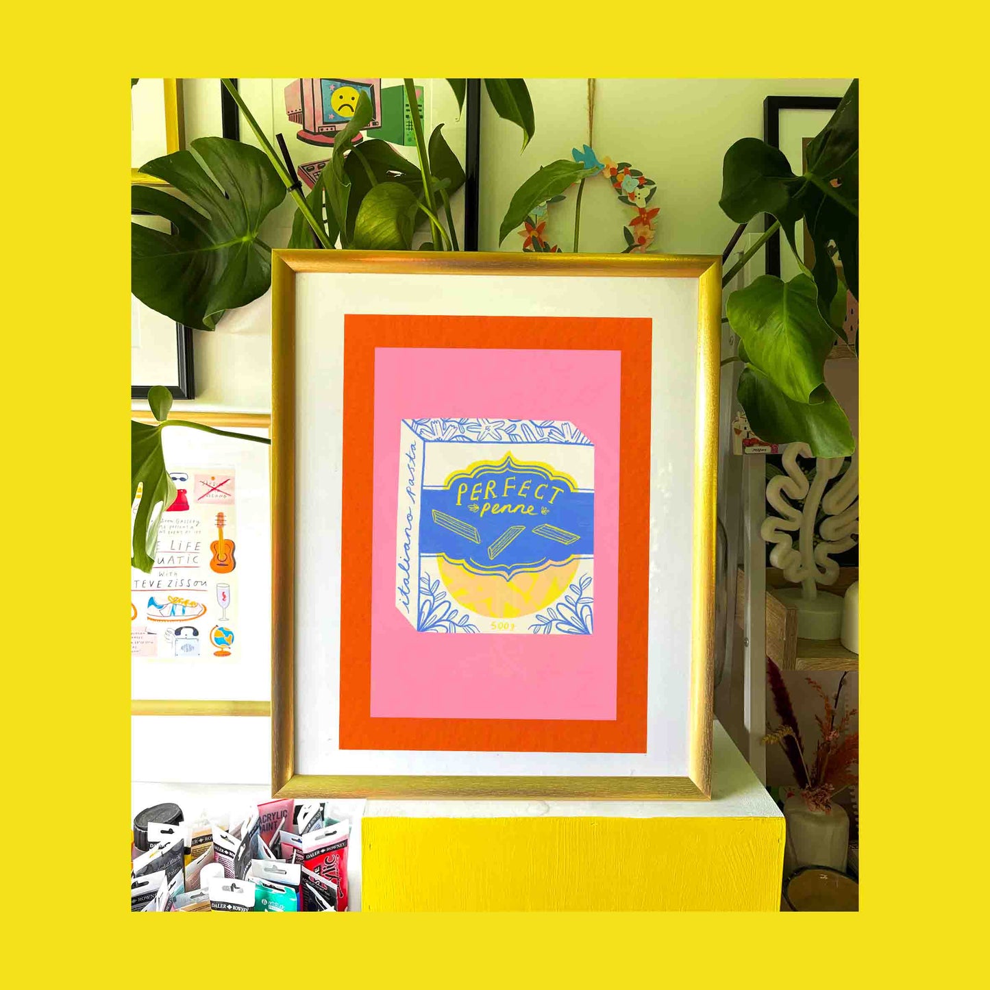 Perfect Penne Pasta packaging Art Print | Foodie Lover Italy