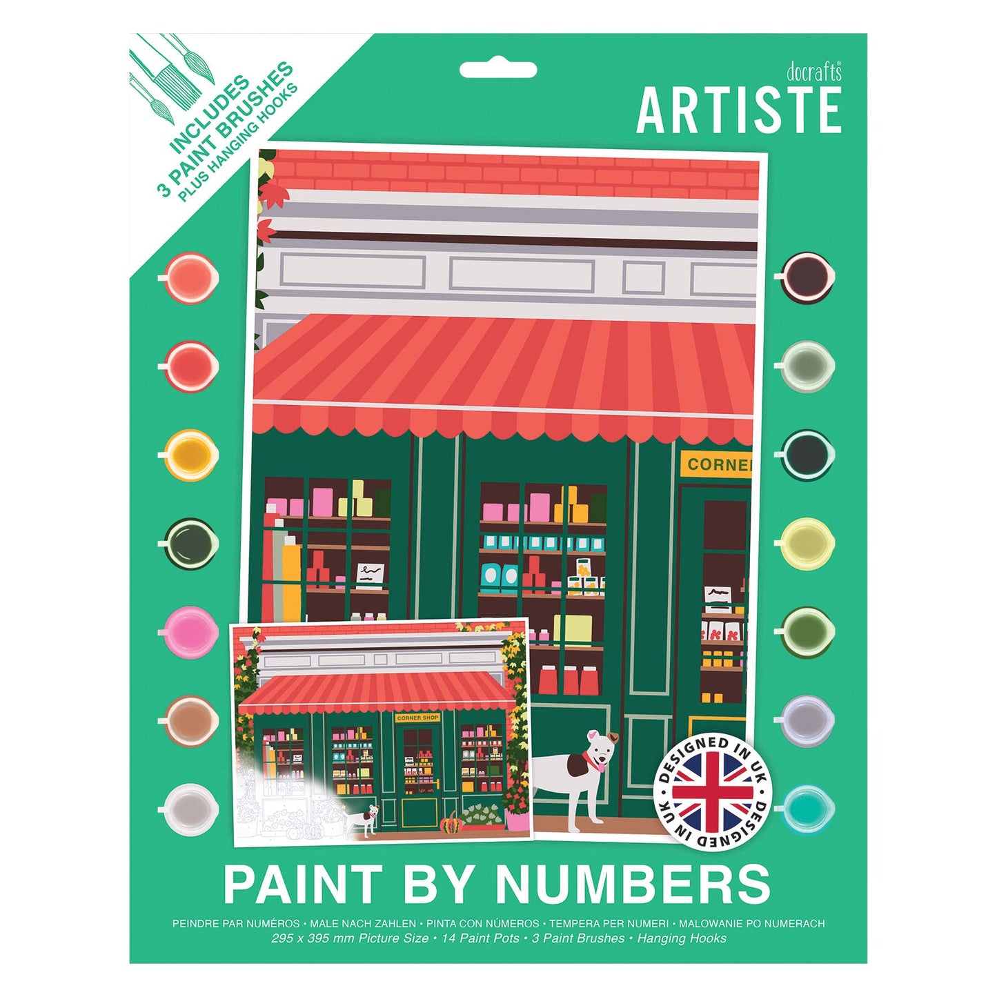 DOCRAFTS ARTISTE Large Paint by Numbers, Shopfront