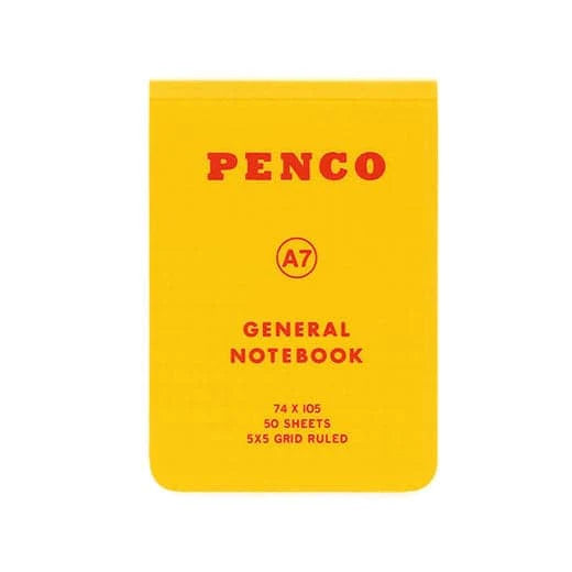 Penco Soft PP Notebook B7 Grid - Yellow