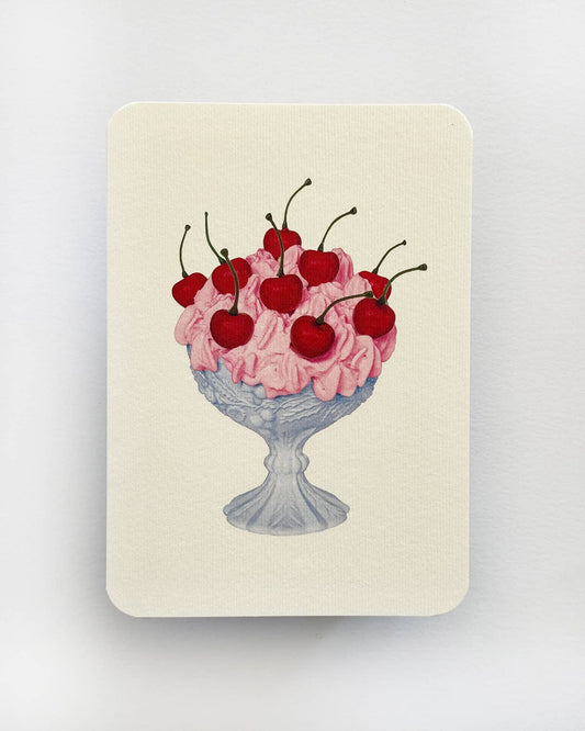 Strawberry Chantilly Cream Greeting Card | Birthday Card