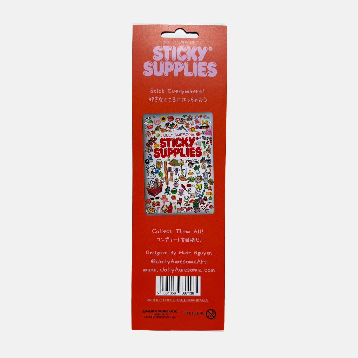 BEARLY GETTING BY ANIMALS STICKER SHEET