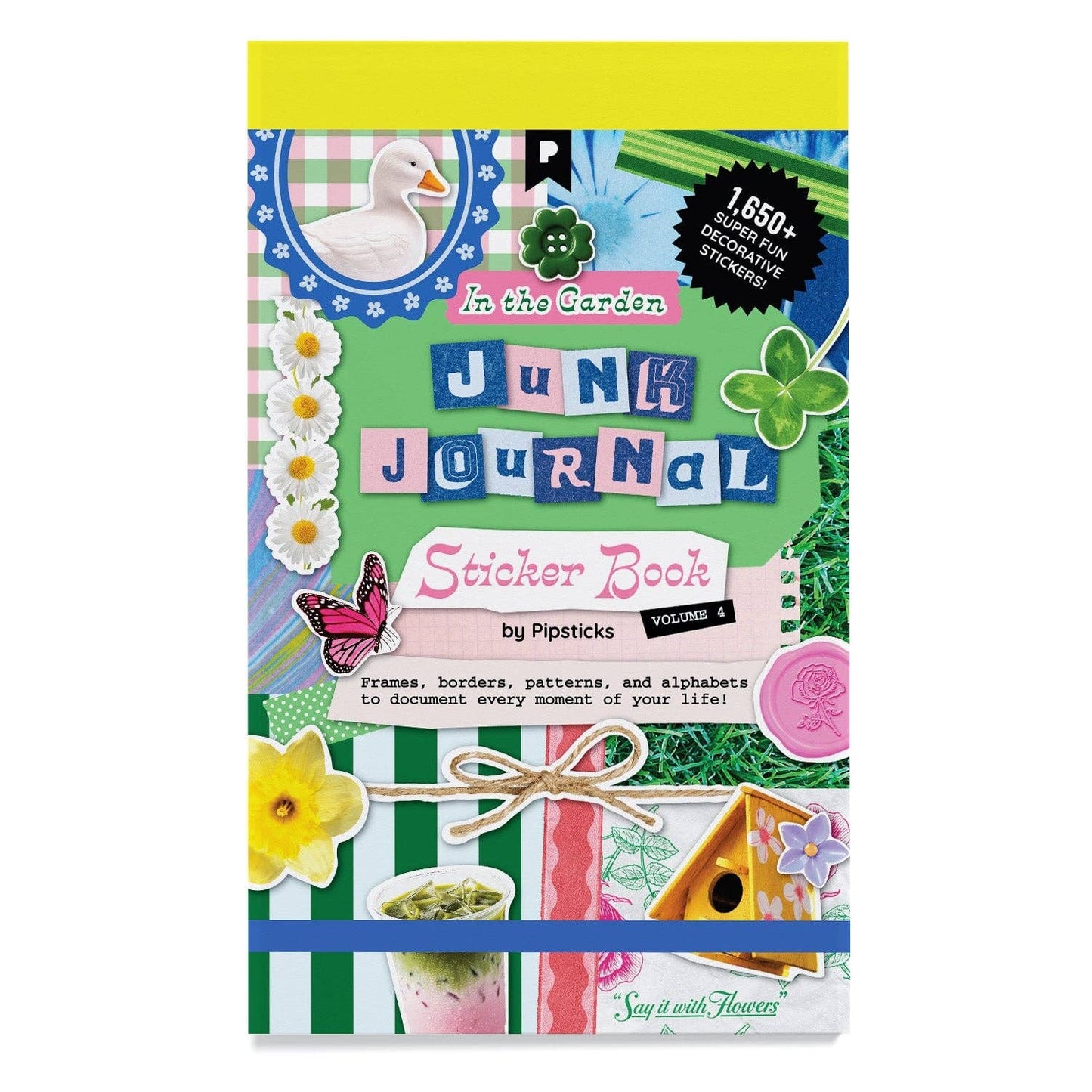 In The Garden Pipsticks Junk Journal Sticker Book