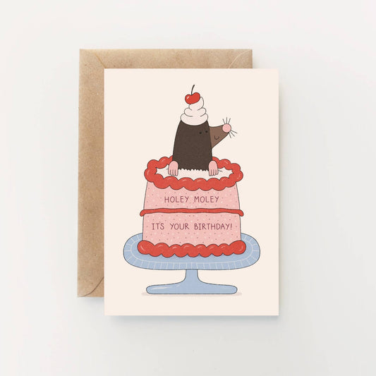 Holey Moley It's Your Birthday Card