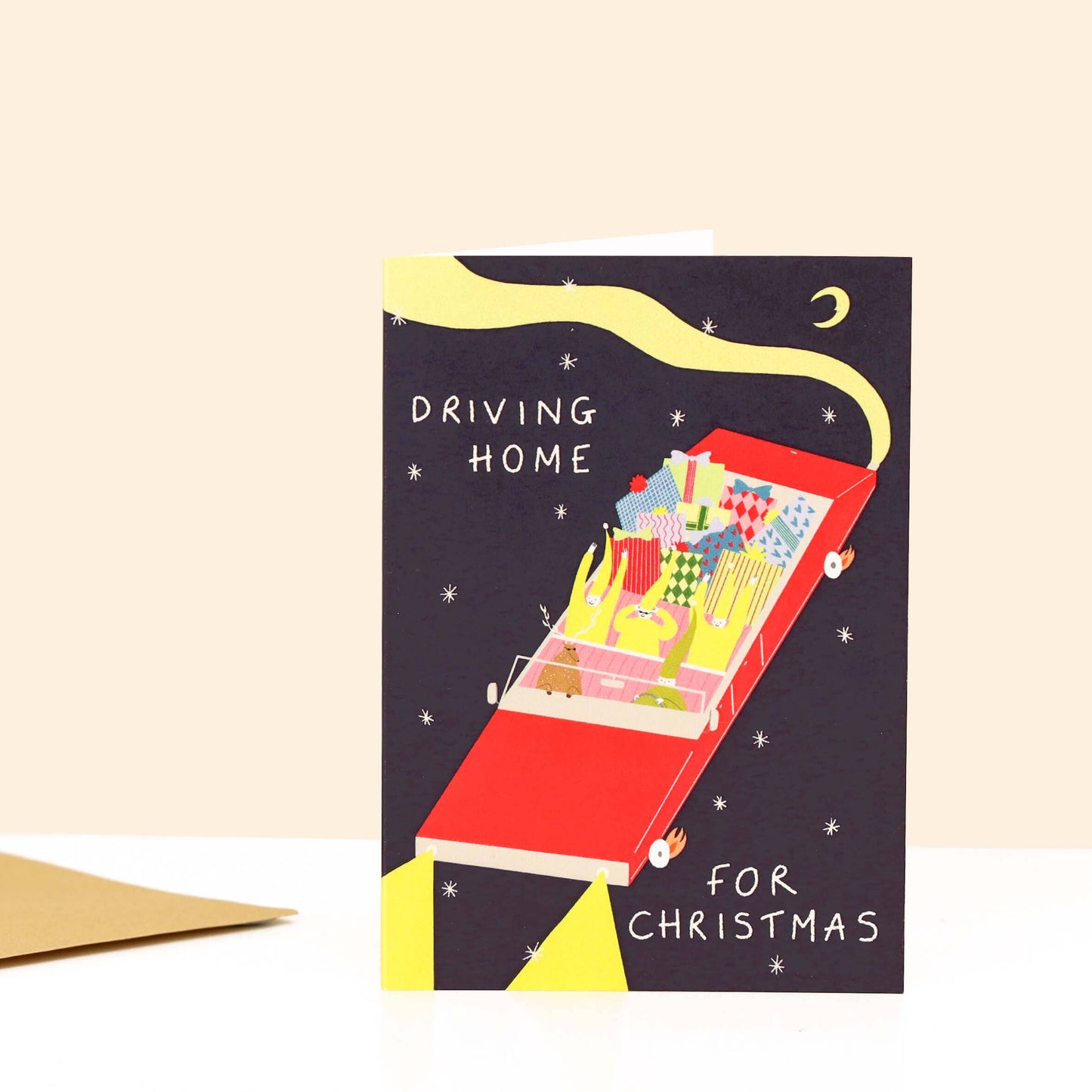 Driving Home For Christmas Card | Elves | Presents | Funny