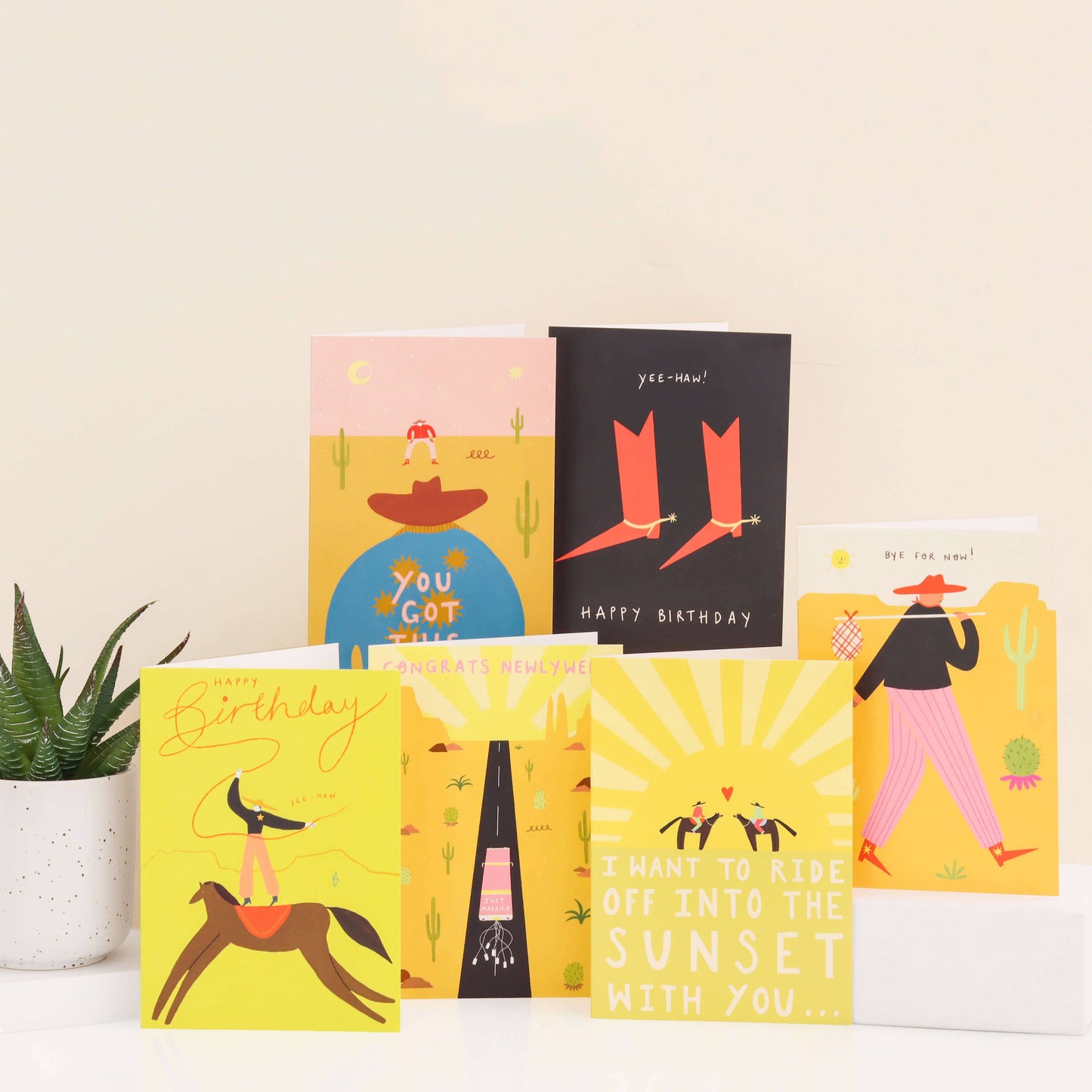 Yee-Haw Cowboy Birthday Card | Cowgirl | Happy Birthday