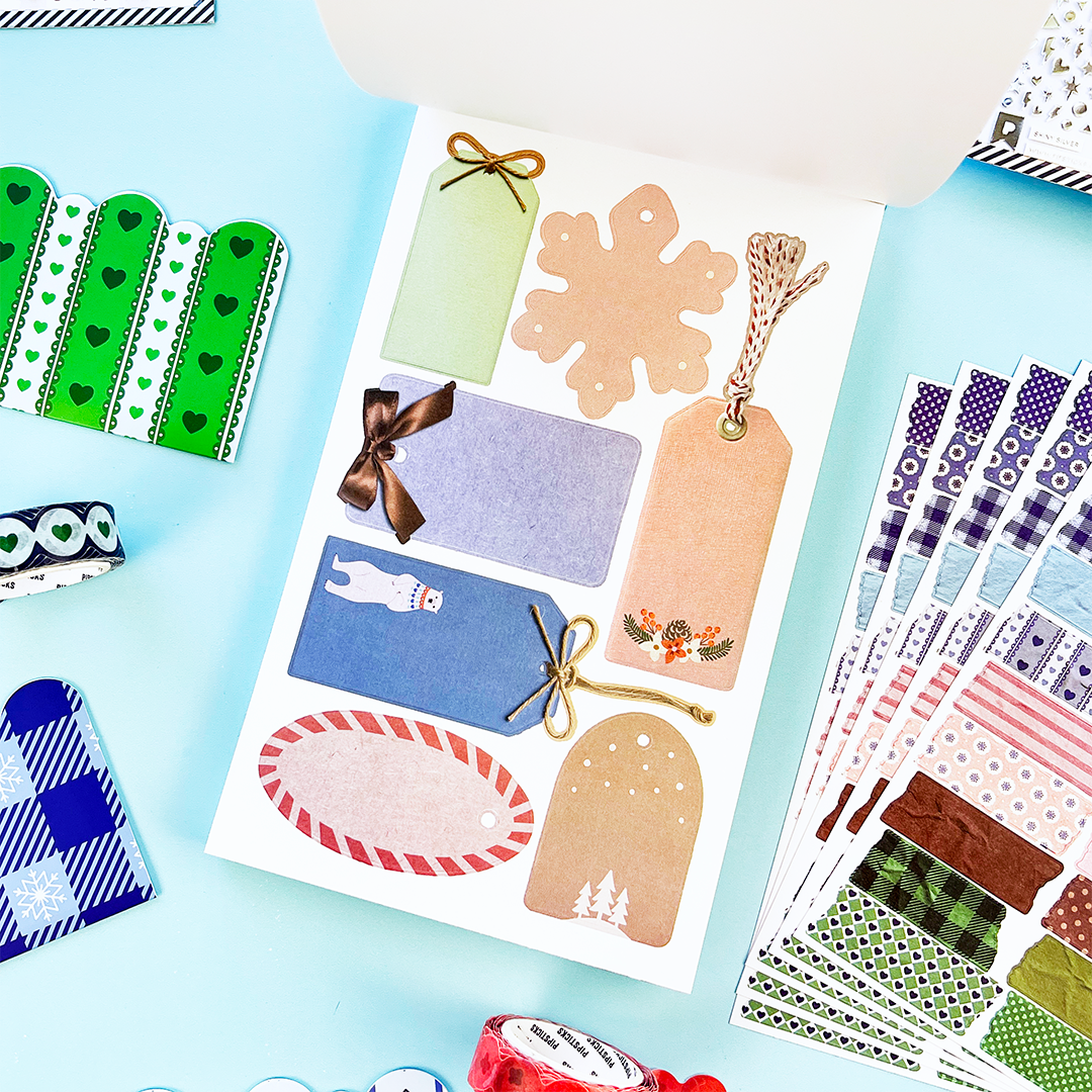 Winter Whimsy Pipsticks Junk Journal Sticker Book