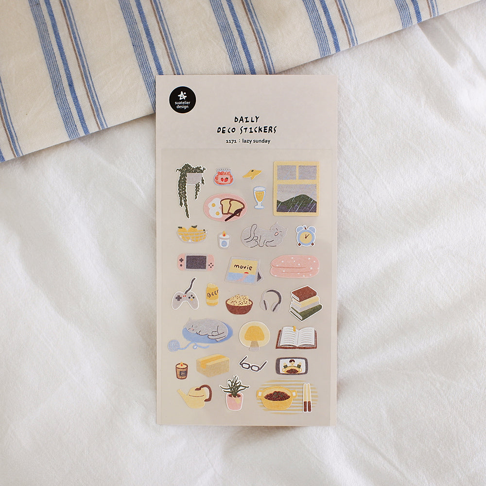 Suatelier Sticker Sheet - lazy sunday