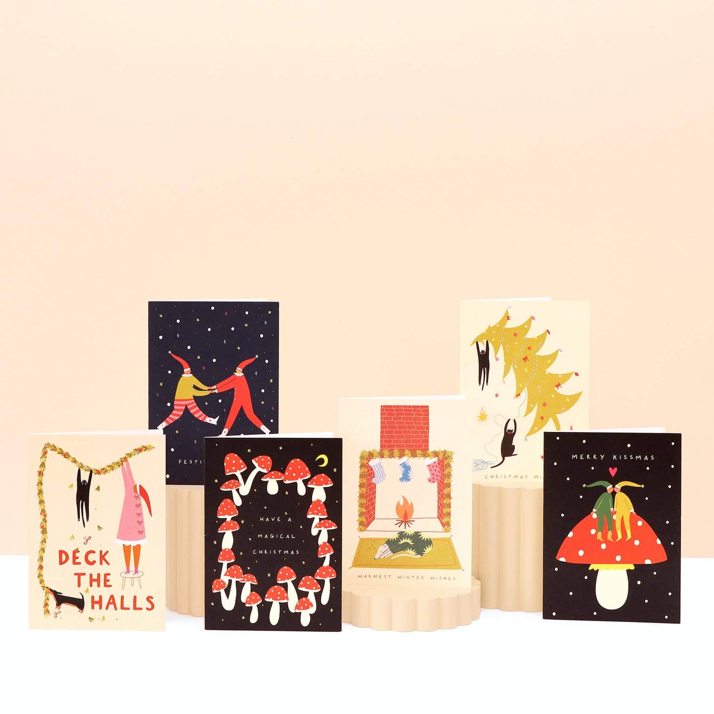 Mischief Christmas Card | Funny | Cat Card | Christmas Tree