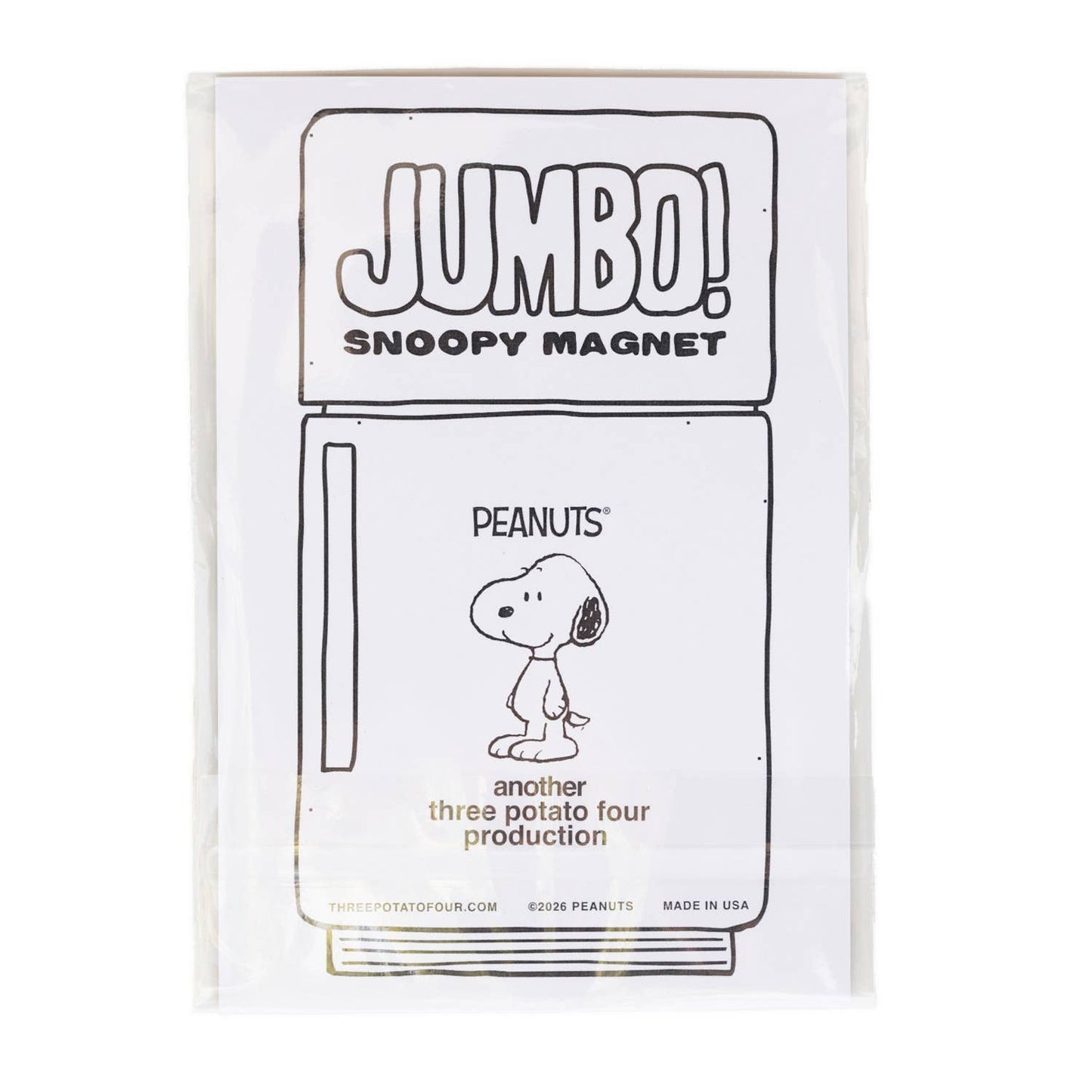 3P4 x Peanuts® - Snoopy Classic Jumbo Magnet