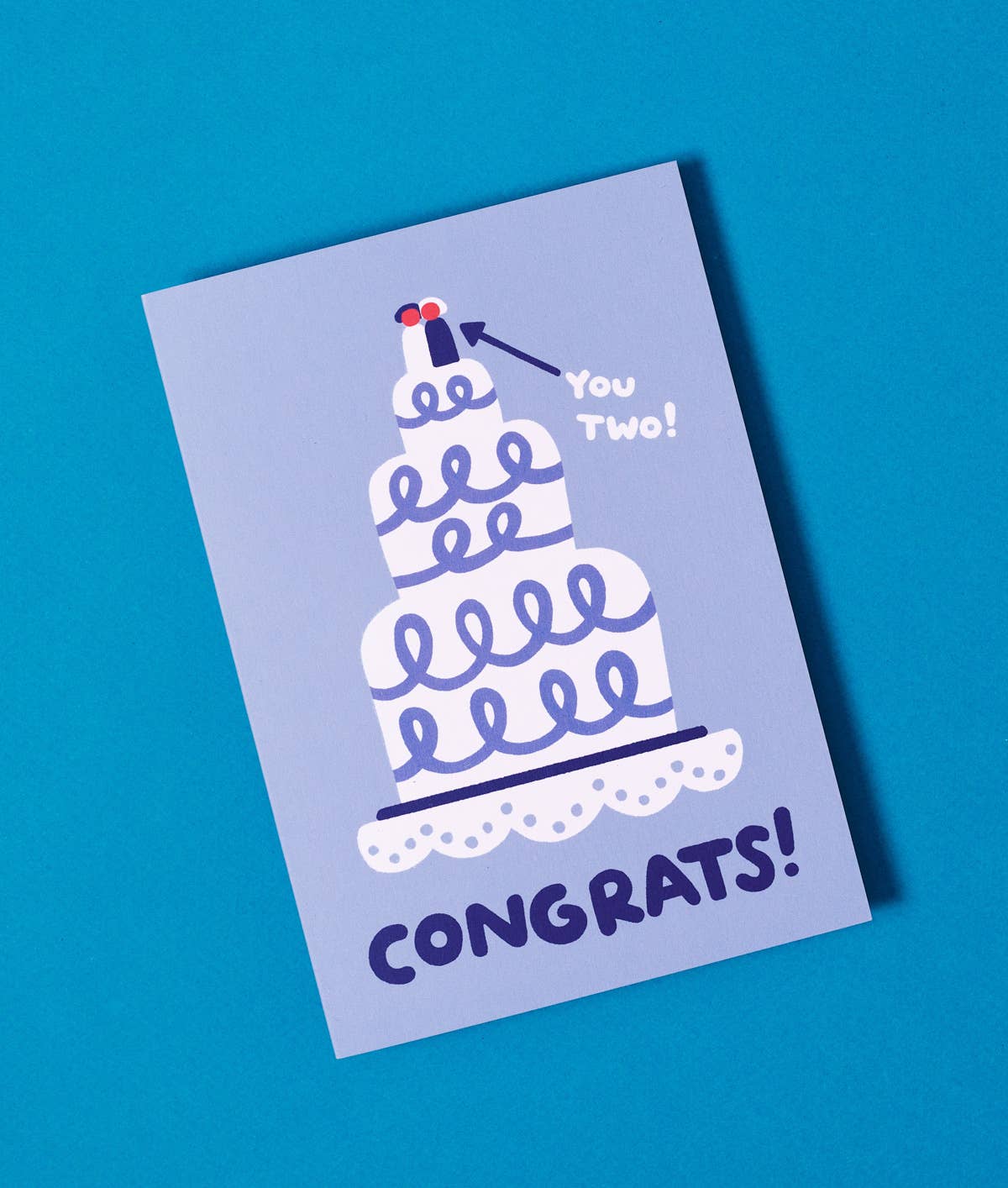 Congrats Wedding Cake Greeting Card