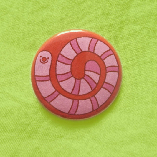 Worm button badge