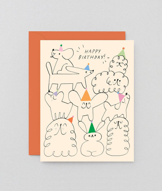 Happy Birthday Animal Stack' Kids Birthday Greetings Card
